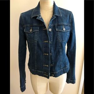 Paige Blue Denim Jacket in Excellent Condition